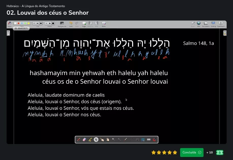 Aula de Hebraico — Via Sapientiae